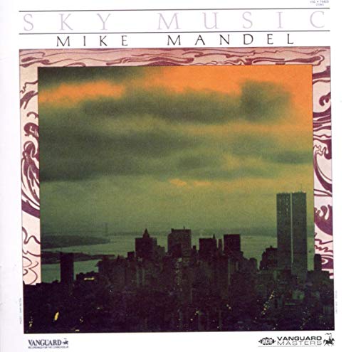 CD cover for Mike Mandel’s “Sky Music” with a city skyline.