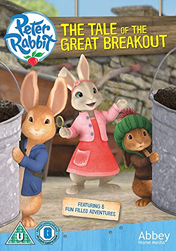 DVD cover featuring Peter Rabbit and friends in a garden scene.