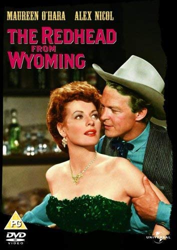 DVD cover for "The Redhead From Wyoming" featuring a couple.