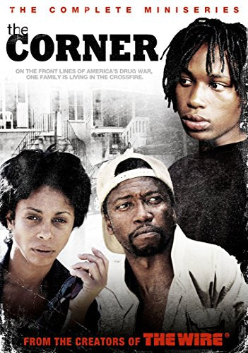 DVD cover for "The Corner" featuring three Black individuals.