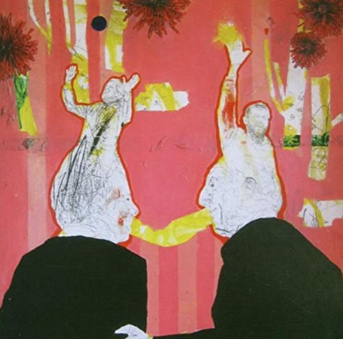 CD cover with abstract figures and colorful, textured background.