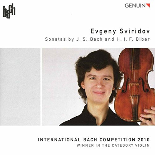 CD cover featuring violinist Evgeny Sviridov and a brown violin.
