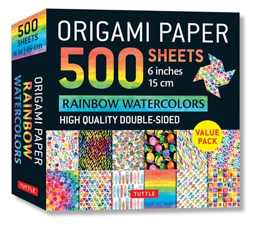 ORIGAMI PAPER 500 SHEETS RAINBOW6