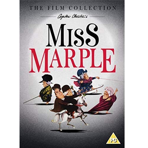 DVD cover for Agatha Christie’s Miss Marple Collection with illustrated characters.