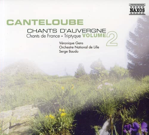 CDCANTELOUBE Chants d'Auvergne Volume 2 album cover featuring a misty mountain landscape.