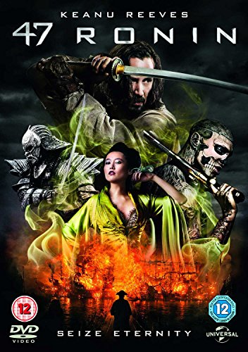 DVD cover art for 47 Ronin featuring Keanu Reeves and cast members with swords.