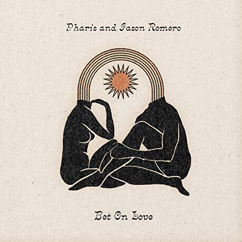 CD cover: two figures under a rainbow arc with a sun.