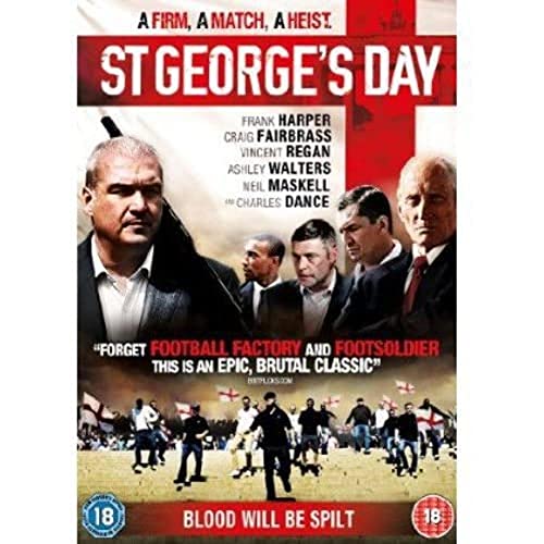 DVD cover for "St George's Day" featuring a group of stern-looking men.