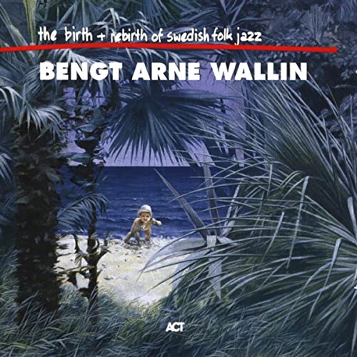 CD cover with painted scene of a person by the sea and foliage.