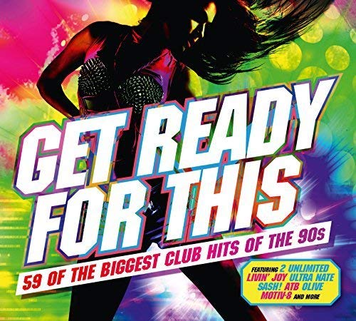 CD cover featuring a dancing silhouette against a colorful, bright, abstract nightclub background.