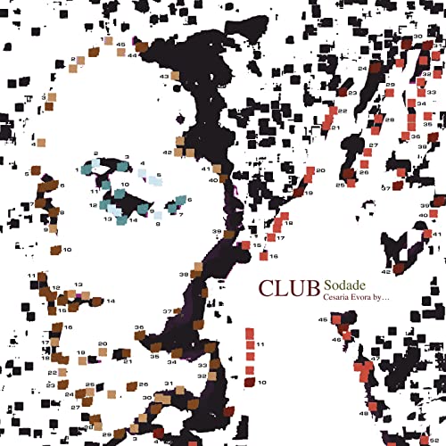CD cover for Cesária Évora’s “Club Sodade” with abstract map design.