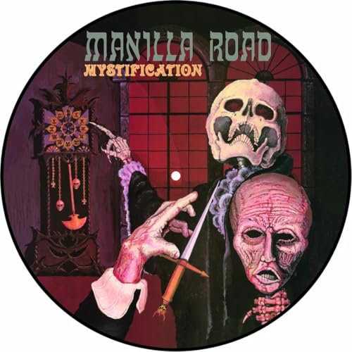 Manilla Road "Mystification" picture disc vinyl record with gothic fantasy artwork.