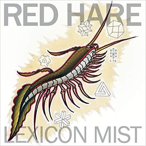 Vinyl record cover: stylized illustration of a mantis shrimp with geometric shapes.