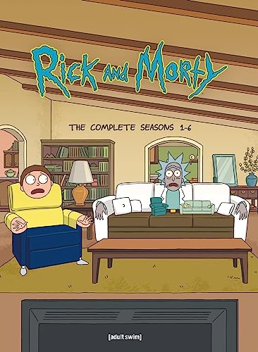 Rick and Morty DVD cover featuring the characters on a couch.
