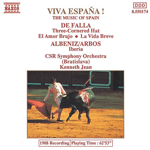 CD cover for “Viva España” featuring a matador and bull.