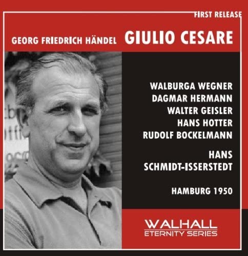CD cover for Handel’s “Giulio Cesare” featuring a portrait of Hans Hotter.