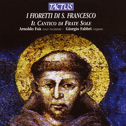 CD cover featuring a medieval-style depiction of Saint Francis of Assisi.