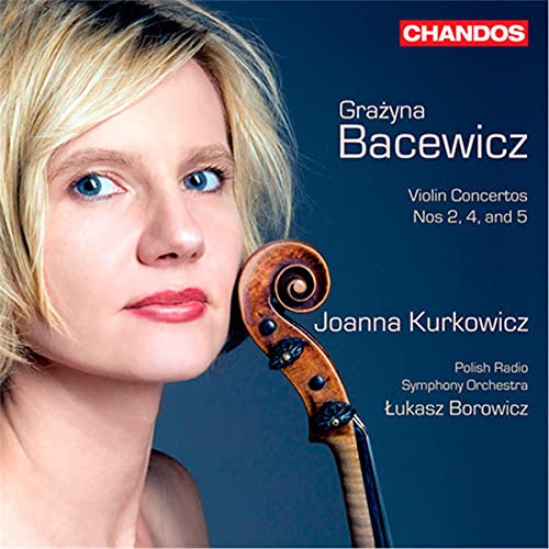 CD cover featuring a woman’s face and a violin scroll.