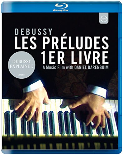Blu-ray cover for Debussy’s “Préludes” featuring pianist Daniel Barenboim.
