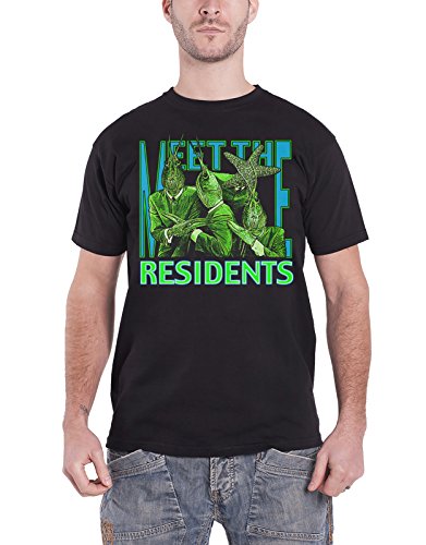 Residents T Shirt Meet The Band Logo New Official Mens Black