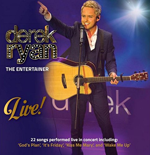 Derek Ryan, a singer with a guitar, performing on stage.