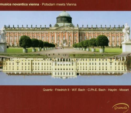 CD cover featuring Sanssouci Palace in Potsdam, Germany, with reflection.
