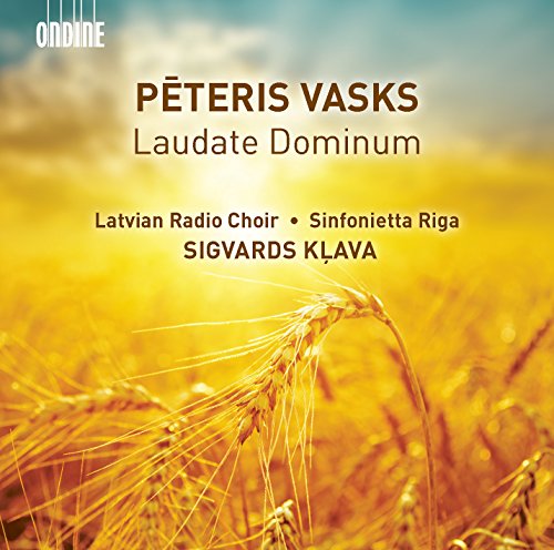 CD cover featuring golden wheat stalks and text: āLaudate Dominumā.