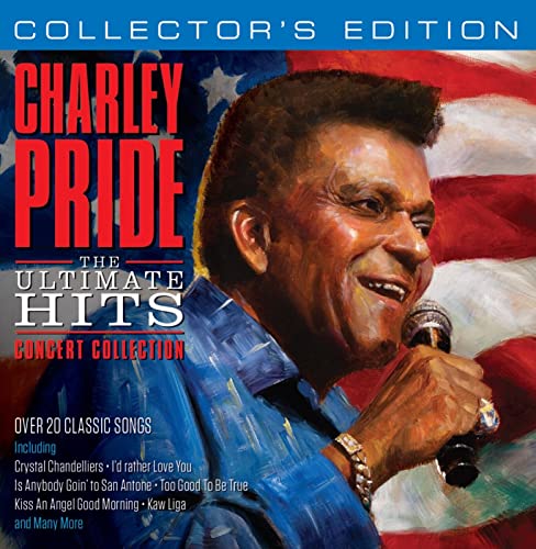 Charley Pride album cover featuring the singer with a microphone.