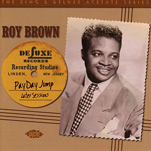 CD cover featuring portrait of Roy Brown, a smiling African American singer.
