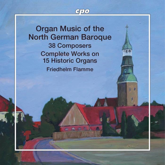 CD cover depicting a church with a steeple under a blue sky.