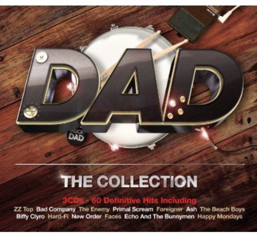 CD cover for “Dad: The Collection” with large metallic “DAD” letters.