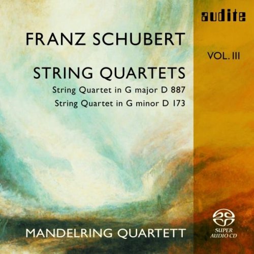 CD cover for Schubert string quartets performed by Mandelring Quartett.