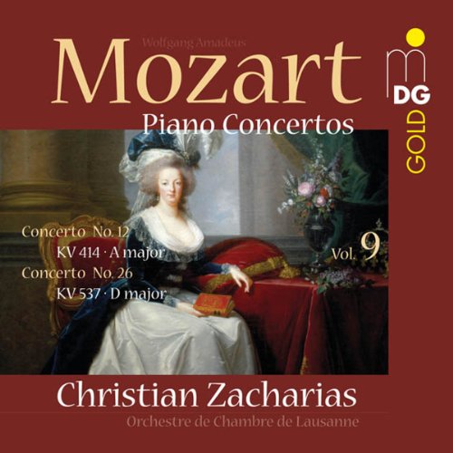 CD cover: Mozart piano concertos featuring a portrait of Marie Antoinette.