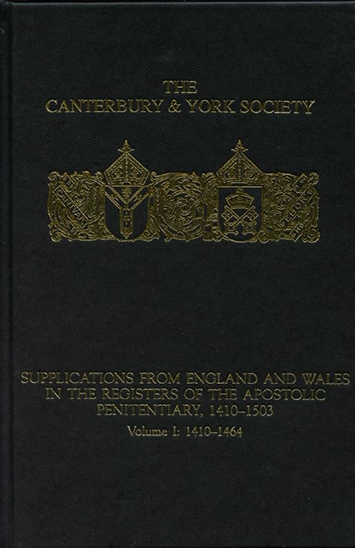 Supplications from England and Wales in the Registers of the Apostolic Penitentiary