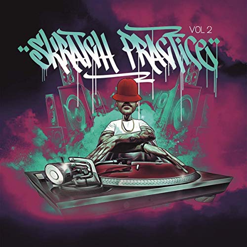 Album cover for Dj T-kut’s “Skratch Practice” featuring a DJ and turntables.