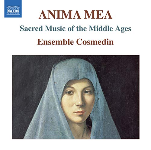 CD cover: painting of a veiled woman, text “Anima Mea”, Ensemble Cosmedin.