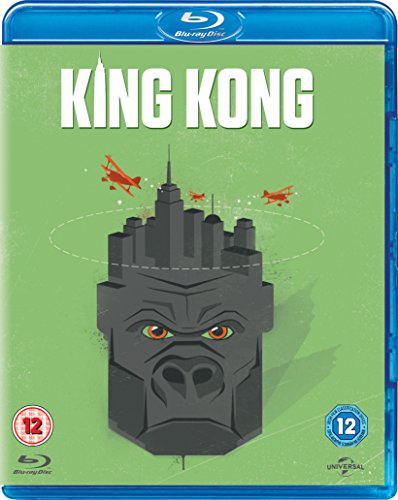 Blu-ray cover art featuring a stylized King Kong head topped with New York skyscrapers.