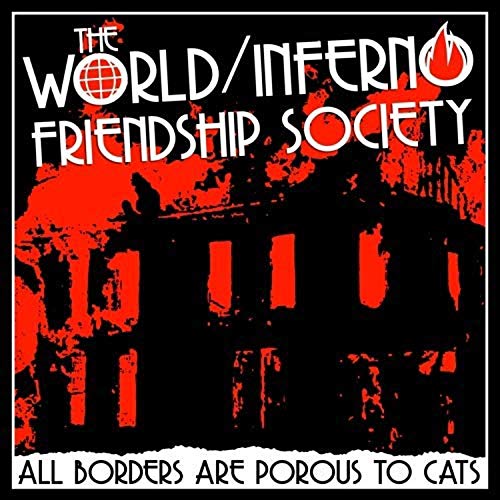 Vinyl album cover: red and black design with text and building imagery.