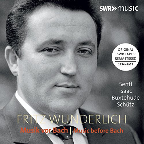 CD cover featuring a black and white portrait of Fritz Wunderlich.