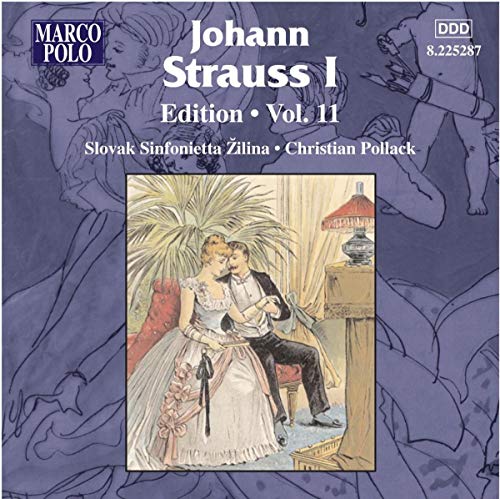 CD cover for Johann Strauss I Edition, Vol. 11, with artwork.