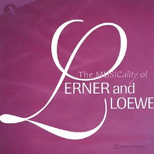 CD cover for “The Musicality of Lerner and Loewe” with a large white “L”.