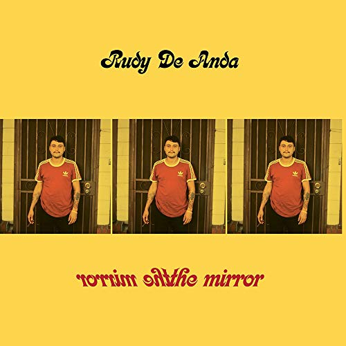 Album cover for Rudy De Anda’s “Mirror,” featuring a repeated portrait.