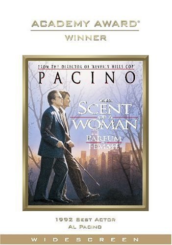 Scent of a Woman" DVD cover featuring Al Pacino and a young man walking.