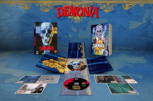 Demonia" limited edition Blu-ray set with skull imagery and film stills.