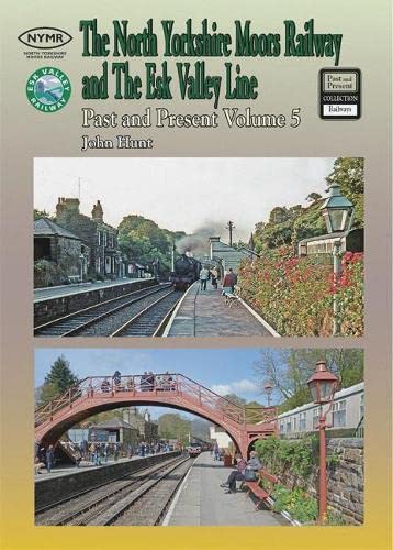 Book cover featuring historic and modern railway scenes of North Yorkshire.