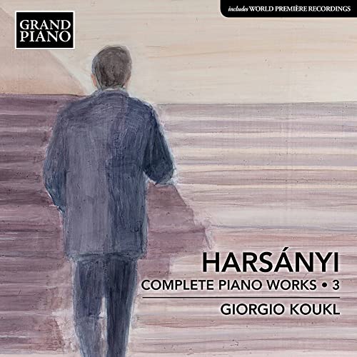 CD cover: man viewed from behind, abstract blue and brown tones.