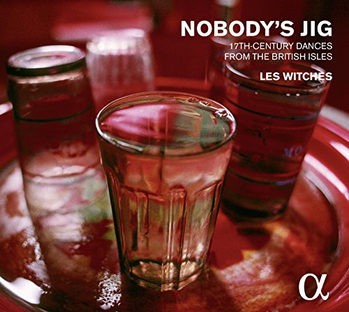 CD cover for “Nobody’s Jig” by Les Witches, featuring glasses.
