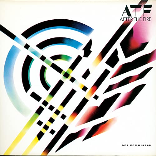 Album cover for After The Fire’s “Der Kommissar” with abstract geometric design.