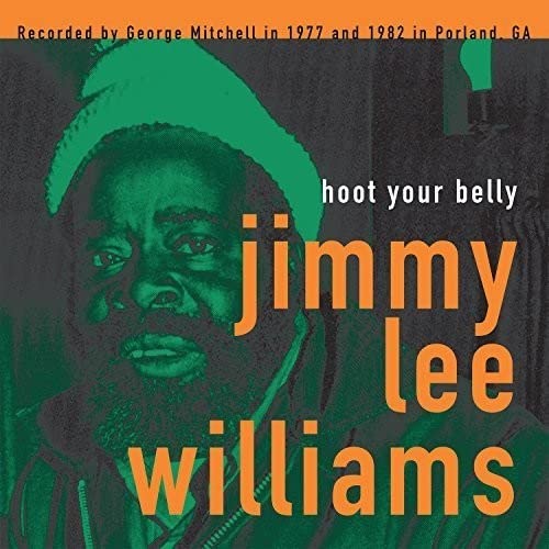 Album cover for Jimmy Williams’ “Hoot Your Belly” featuring a portrait.