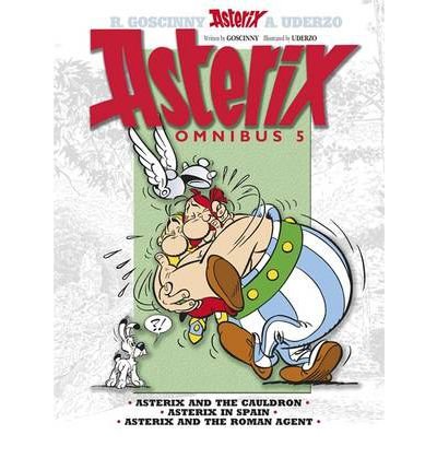 Asterix Omnibus Asterix And The Cauldron, Asterix In Spain, Asterix And The Roman Agent By Uderzo